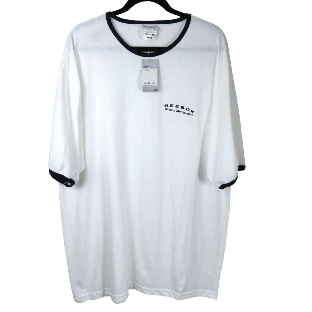 Vintage Reebok Ringer T Shirt - Men's XL